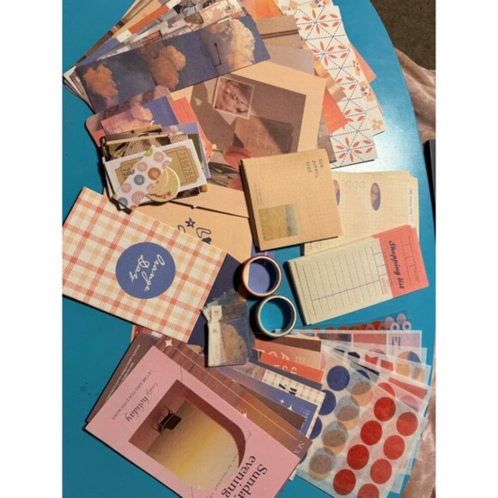 New Aesthetic Scrapbook Kit (348pcs), Journaling & Scrap Supplies for teen Girls - Picture 8 of 15